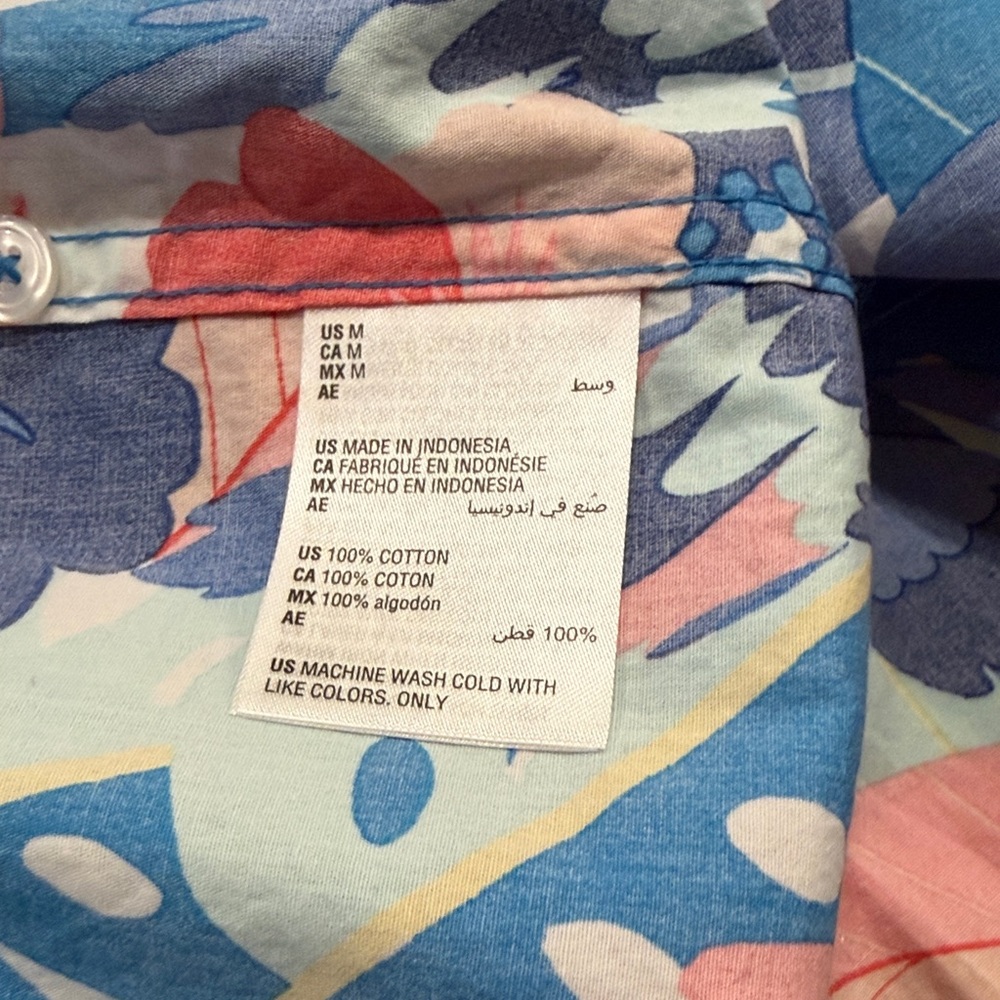 Club Room Men's Colorful Tropical Button Down Shirt - Picture 7 of 7